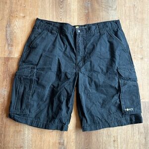 Carhartt Men's Black Cargo Shorts with Side Pockets